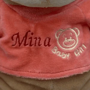 Plüss maci “Baby girl” 40 cm Egyedi névvel hímezve